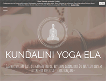 Tablet Screenshot of kundalini-yoga-ela.com